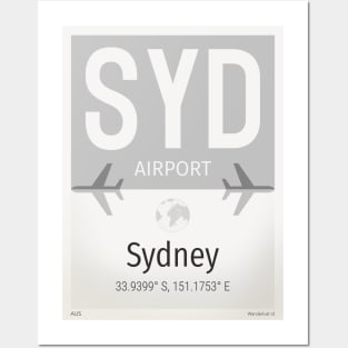 SYD SYDNEY airport Posters and Art